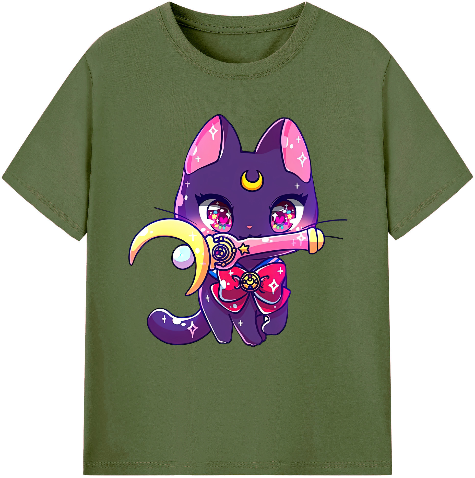 （画像用） 美少女戦士セーラームーン Sailor Moon 綿100％半袖Tシャツ（フロントプリント）